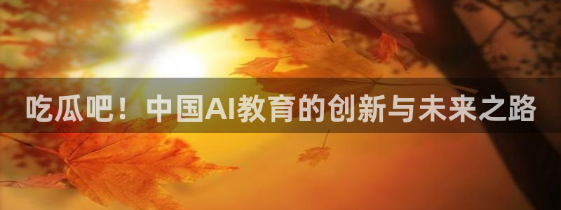 1吃瓜:吃瓜吧!中国AI教育的创新与未来之路